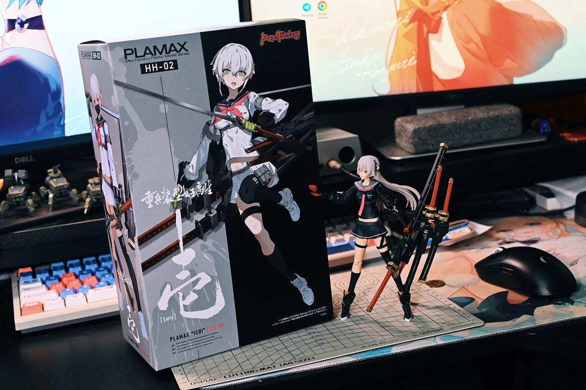 100% Original in Stock Max Factory Plamax Heavily Armed High School Girls Ichi Early Ver. Action Figure Collection Series