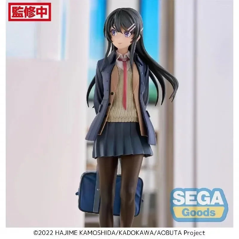 Auf Lager Original Echtes SEGA Rascal Träumt Nicht Von Bunny Girl 18cm Sakurajima Mai Anime Abbildung Modell Spielzeug Sammlung geschenke