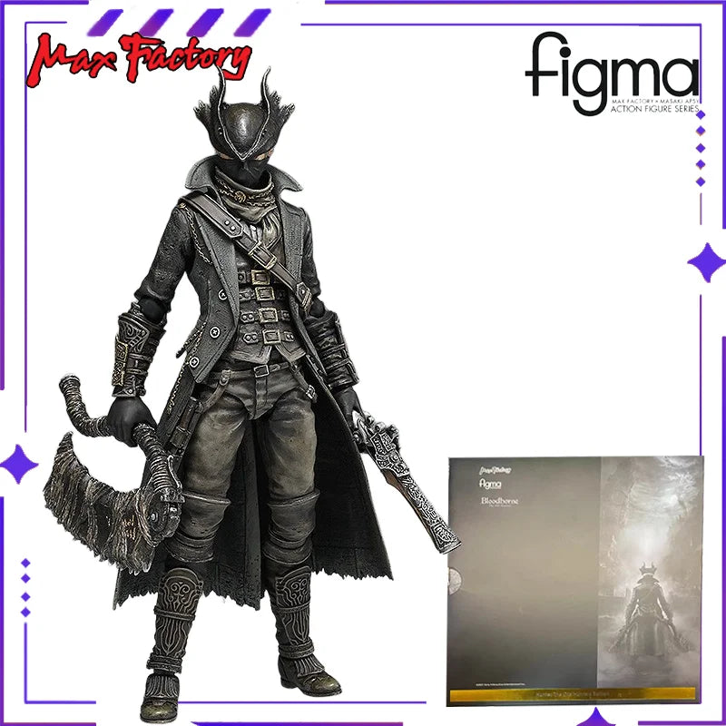Max Factory Original Figma Series 367 Bloodborne Curse Hunter Mobile Game Anime Figurine Model Toy Gift Collection in Stock
