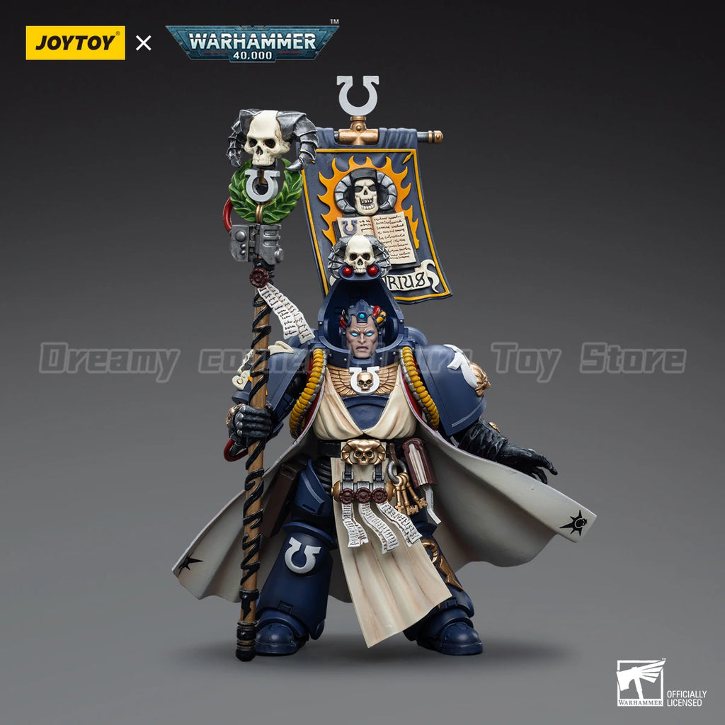 【In Stock】JOYTOY Warhammer 40K Ultramarines Chief Librarian Tigurius 1/18 Action Figure Toy Model Collection Ornament
