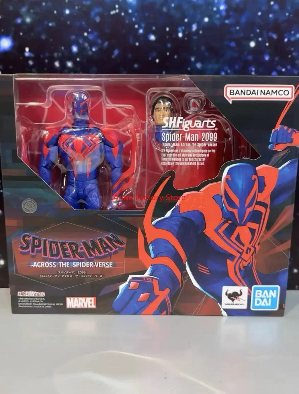 In Stock Original SH Figuarts SHF SpiderMan 2099 Spider Man Across The Spider Verse Action Figures Collectible Toy Figura Gift