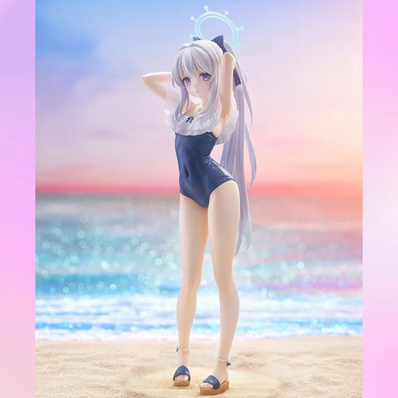 Blue Archive Scale Azur Lane Pola Seaside Coincidence Swimwear Tsukiyuki Miyako Game Anime Beautiful Girl Action Blue Archive