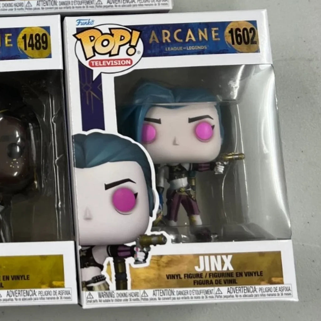 Arcane League of Legends Anime Figure Silco Jinx Vi Ekko Heimerdinger with Poro Funko Pop Vinyl Figures Limited Edition Toy Gift