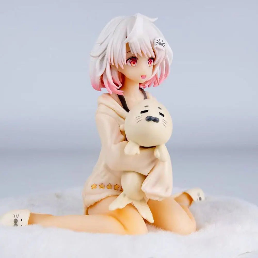 13CM Anime virtual anchor Figure Haruka Kneeling Animation Model Toy Gift Collection Decoration Ornaments PVC