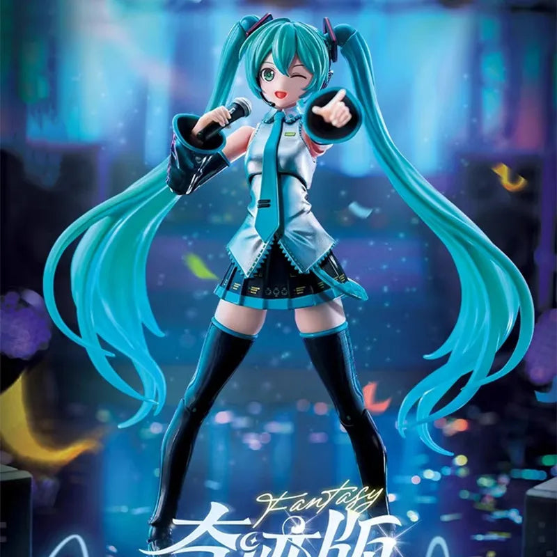 Original Blokees Hatsune Miku Miracle Cherry Blossom Future Lothing Anime Figure Assembled Model Movable Doll Toys Birthday Gift