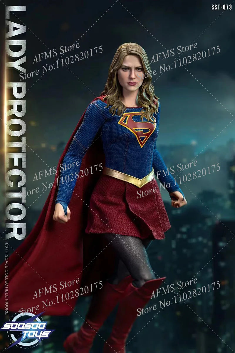 Soosootoys SST-073 1/6 Women Soldier Supergirl Kara Zor-El Melissa Benoist Full Set 12Inch Action Figure Model Collection Toys