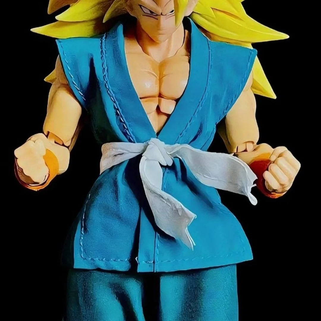 Dragon Ball Z Shf Anime Handmade Son Goku Practice Clothes Built In Iron Wire Is Suitable for 1/12 Toy Not including toys