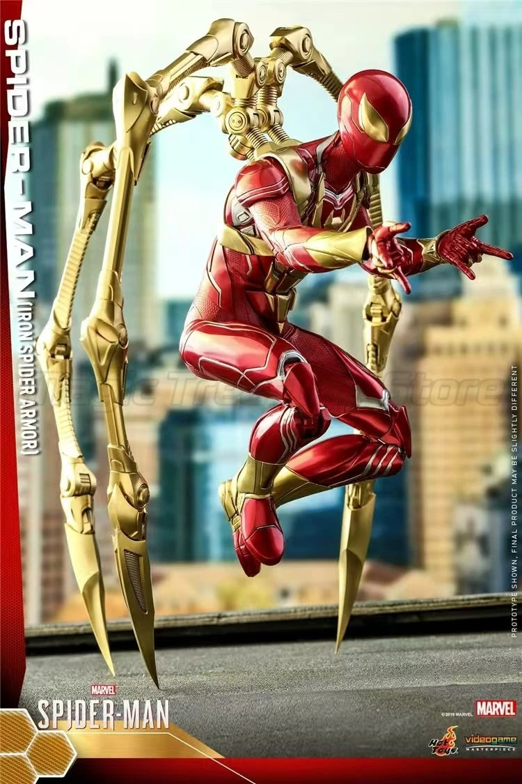 【MT】Hot Toys VGM38 Marvel Spider-Man Steel Armored Clothes Edition 1/6 Anime Figure Toys Collection