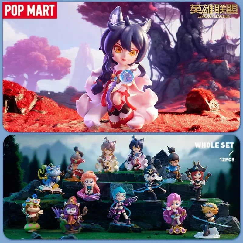 POP MART The League of Legends Classic Character Series Blind Box Toys Kawaii Anime Action Figure Surprise Mystery Box Doll Gift