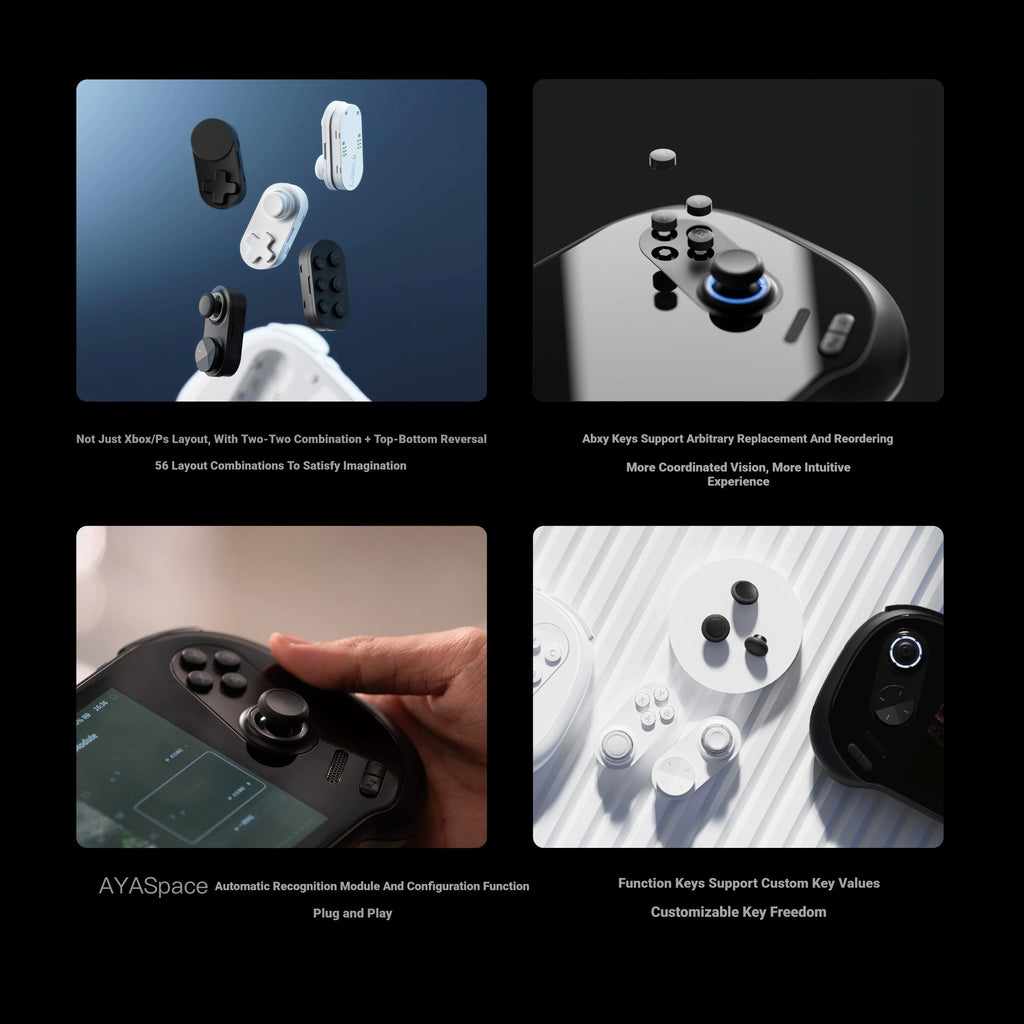 New Ayaneo 3 Windows Gaming Handheld The World'S First Modular Amd Ai 9 Hx370 7-Inch High Refresh Rate Handheld Gaming Console