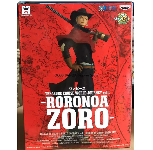 BANDAI Original ONE PIECE Cowboy Monkey D. Luffy Nami TREASURE CRUISE WORLD JOURNEY Actionfigur Schreibtisch-Dekoration Modell