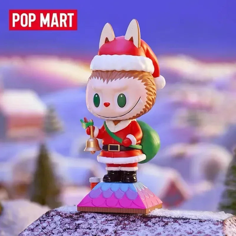 POP MART LABUBU THE MONSTERS Let's Christmas Serie Blind Box Mystery Box Guess Bag Spielzeug Puppe Niedliche Anime Figur Schreibtischdekoration