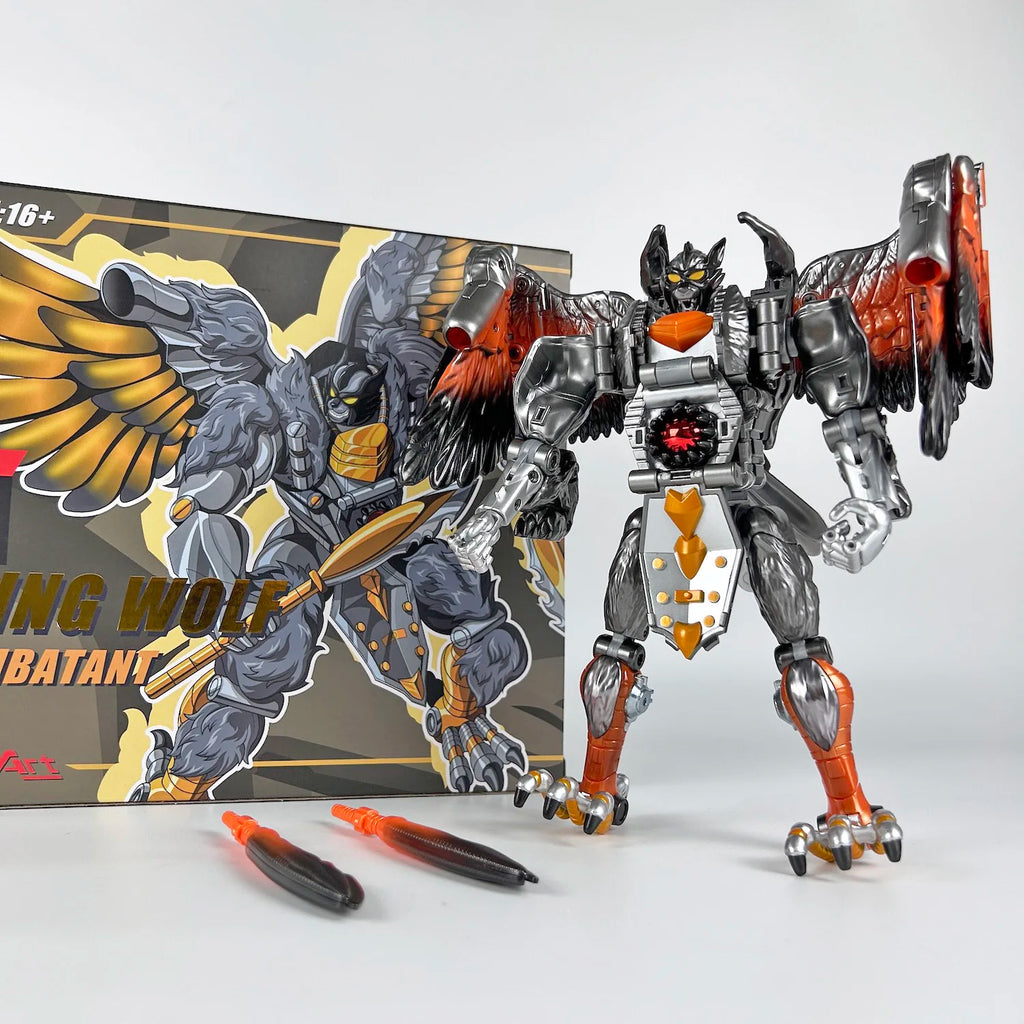 TA Transart BWM-12 18.5cm BWM12 Silverbolt Lightning Beast Wars BW Transformation Machines Action Figure