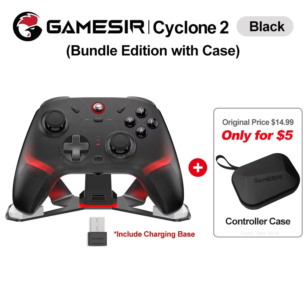 Gamesir Cyclone 2 Controller Nintendo Switch 2 PC Joystick Wireless Gamepad Pro Controller Bundle Edition+$5 Get Controller Case