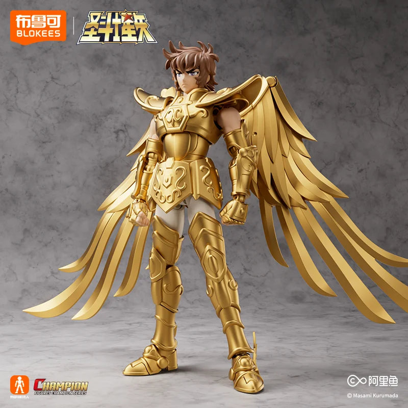 Lokees Златна фигурка на Saint, Saint Seiya, Taurus, Aldebaran, Sagittarius, Aiolo, Pegasus Seiya, дрехи, играчка, колекция, подарък
