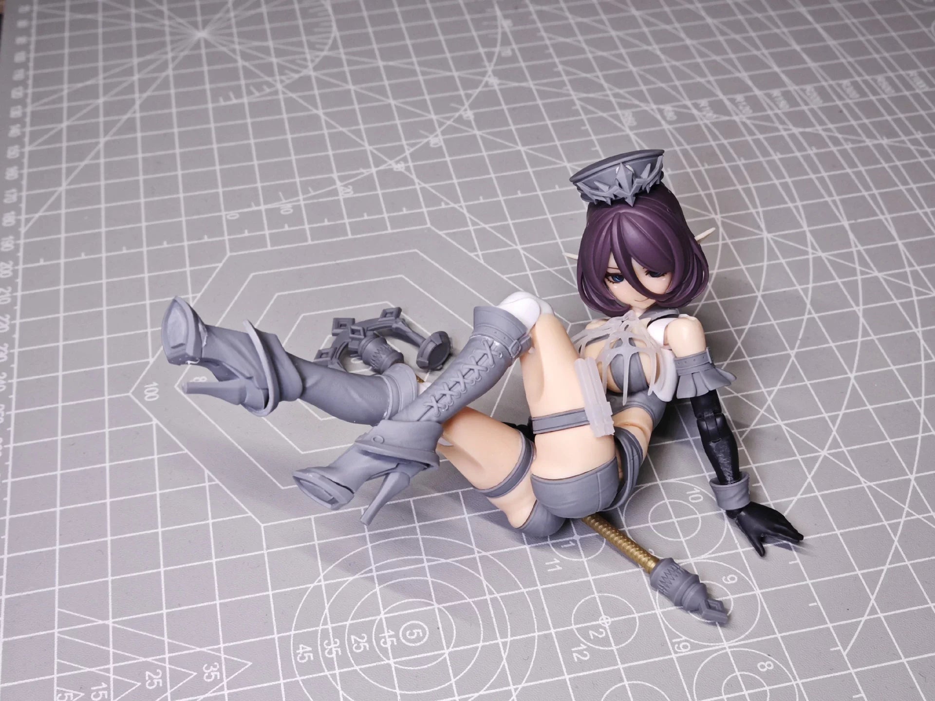 【No Figure】Handmade 1/12 Mecha Girl Chinese Mage Conversion Parts For 6inch Kotobukiya Gunner Knight  Action Figure Toys ﻿