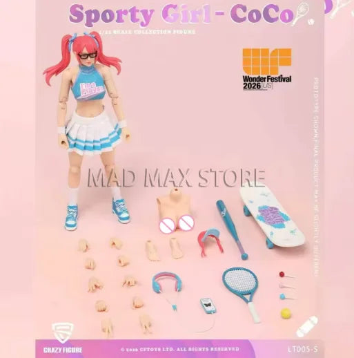 Pre-sale CFTOYS 1/12 US WF26 Exhibition Sports Girl Keke Articulated Action Figure Collectible Ornament Q1 2027