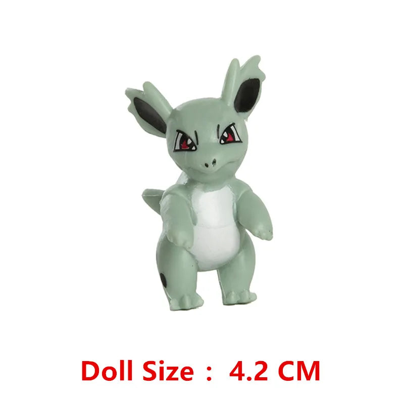 3-7 Cm PokemonCartoons Anime Figure Pikachu Mew Snorlax Charmander Cosplay Collection Pet Pocket Monster Action Model Toy Gifts