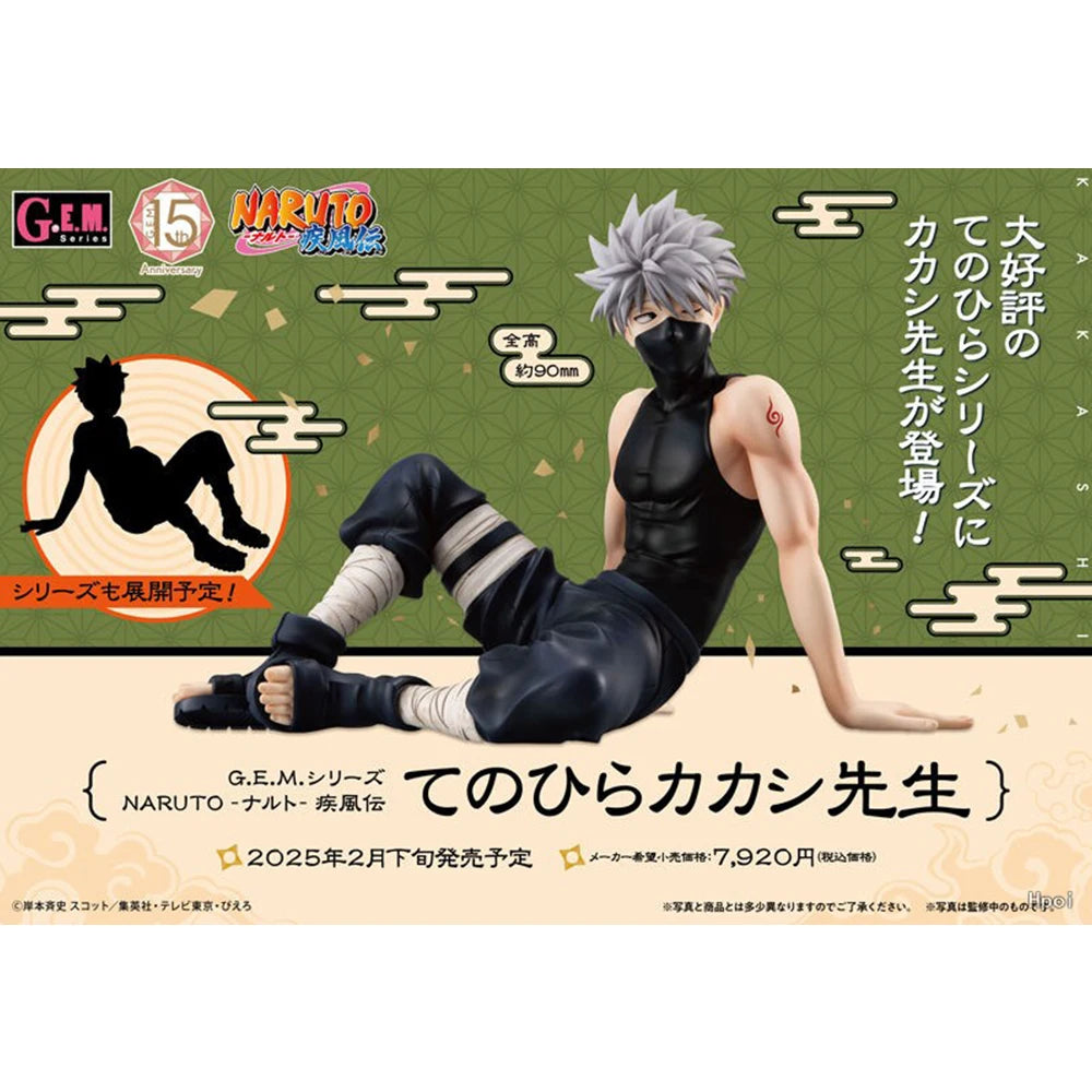 9CM Anime Naruto Shippuuden Hatake Kakashi Figur Tenohira Sitzendes Modell Spielzeug Geschenk Sammlung Action Figur PVC