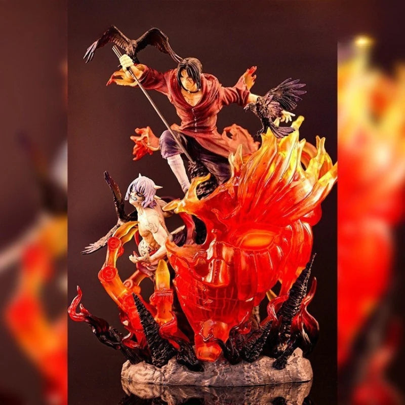 40cm New NARUTO Anime Figure Uchiha Itachi Peripheral PVC Model Scene Statue Desktop Decoration Ornaments Christmas Gifts Toys