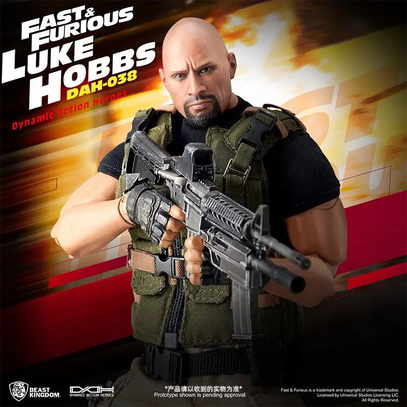 Beast Kingdom Universal Fast and Furious Dwayne Johnson Periphery Soldier Action Doll Model