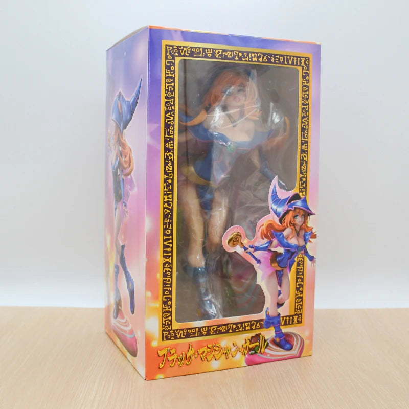 27cm Raa no Yokushinryuu Anime Figure Yu-Gi-Oh! Duel Monsters Yami Yugi Action Figure Dark Magician Girl Figurine Model Doll Toy