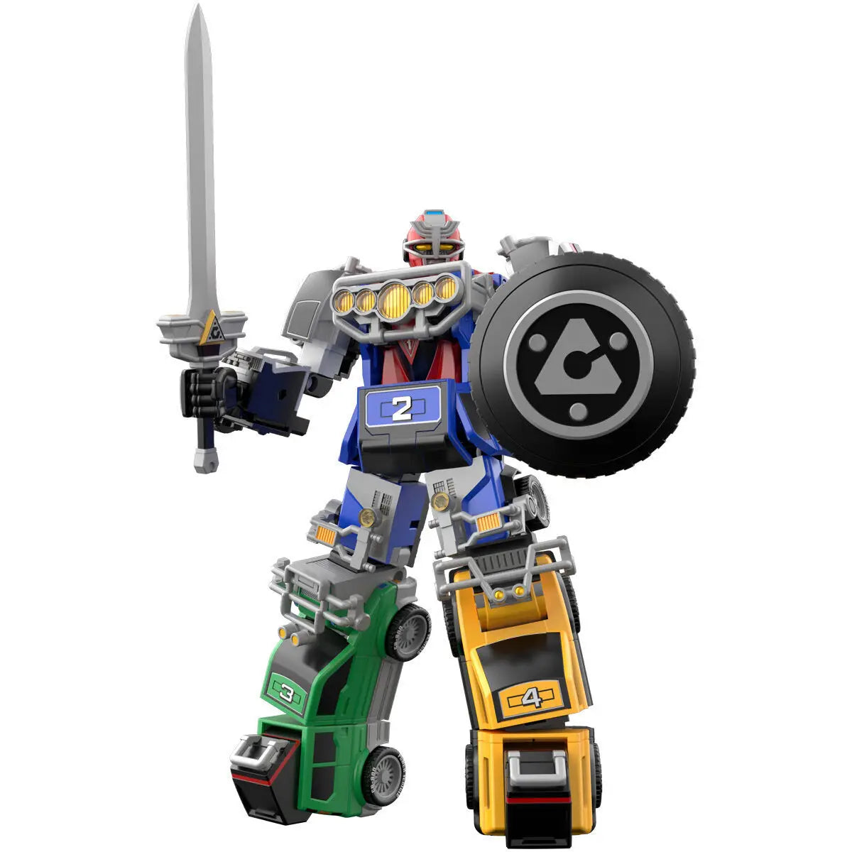 BANDAI SMP Gekisou Sentai Carranger RV ROBO Anime Action Figures Assembly Collection Toy