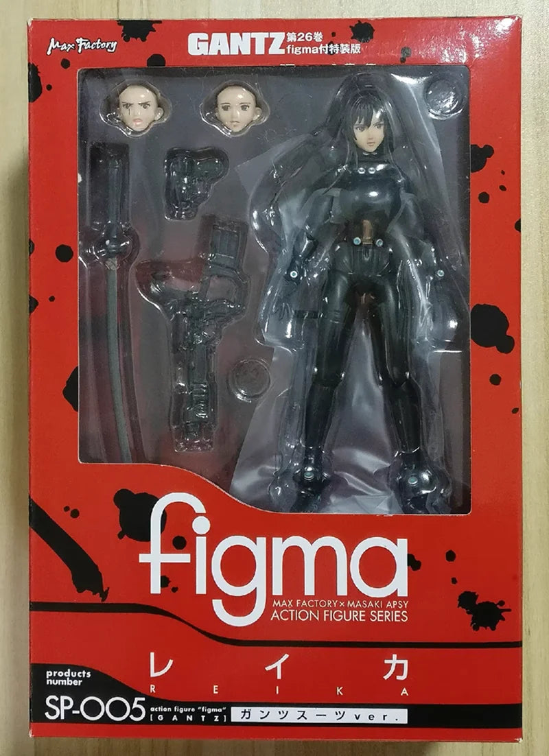 Original Max Factory figma #SP-5 Gantz Shimodaira Reika Suit ver. Action Figure Model Toys15CM Collection Scenery Ornaments Gift