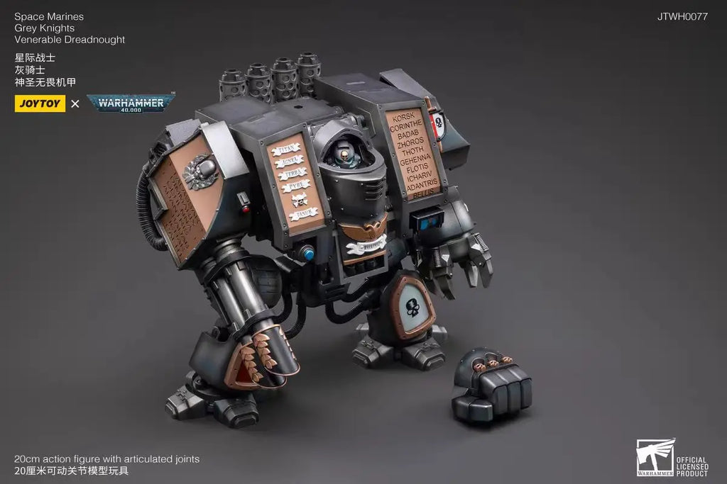 【JOYTOY】Warhammer 40K JTWH0077 Space Marines  Grey Knights Venerable Dreadnought 1/18 Action Figure Toys