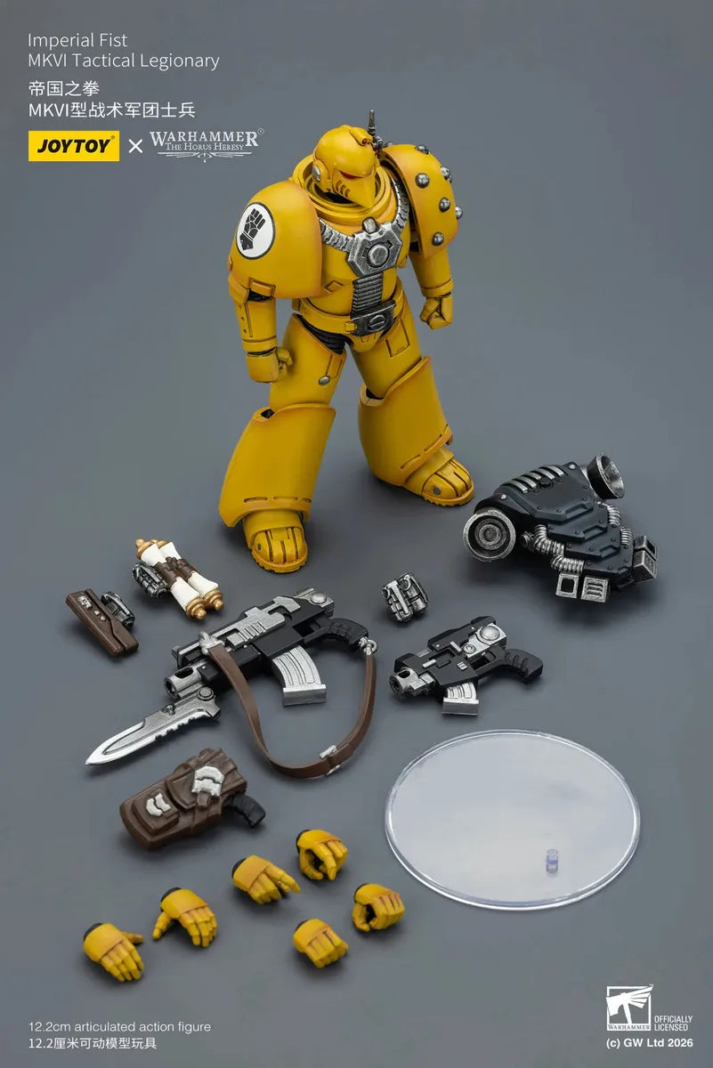 JOYTOY Warhammer 40000/40k "The Horus Heresy" Imperial Fist MKVI Tactical Legionary Action Figure Doll Decoration Gift Model
