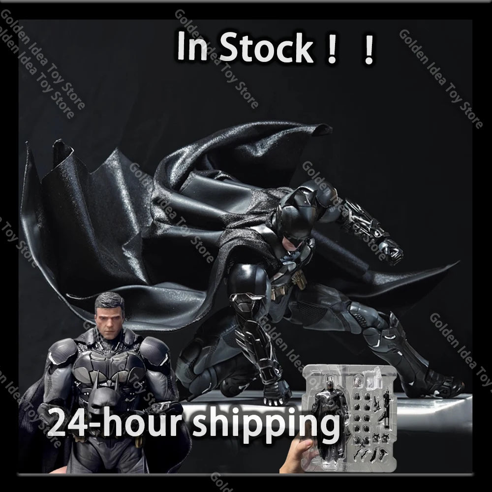 Lpzz 1/12 Batman Action Figure LIANGPINZHIZAO Batman: Arkham Knight Movable Collectible Model Toys Desk Decor Gifts