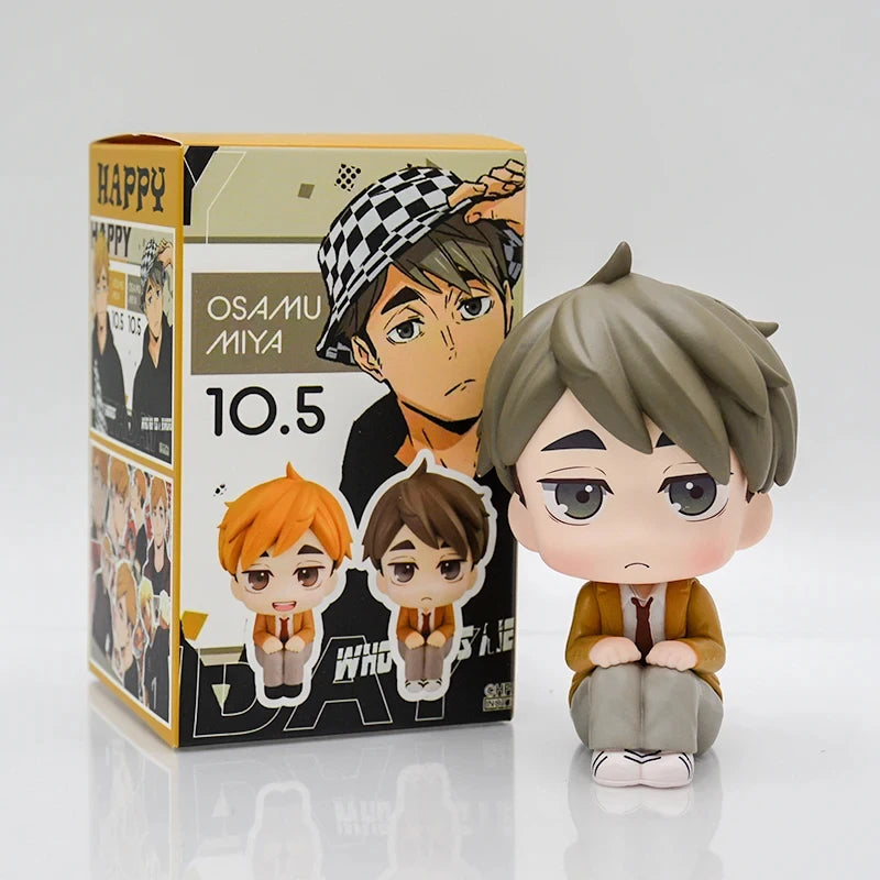 LookUp Haikyuu!! Atsumu Miya Anime Figure Osamu Miya Action Figure Kenma Kozume Figurine Q Version Statue Model Doll Toys Gifts