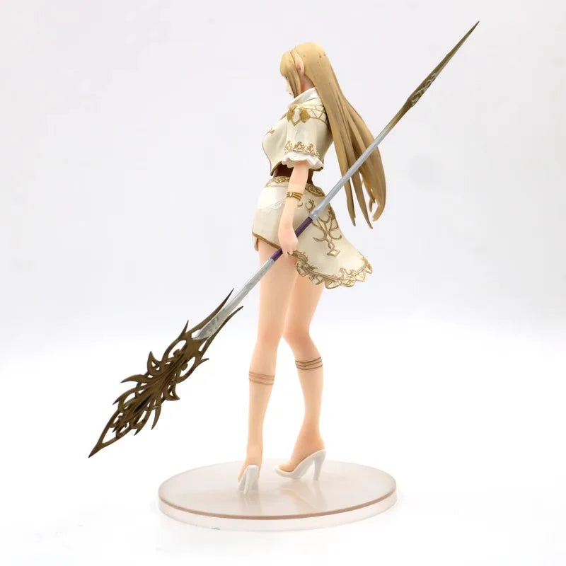 New 24cm 1/7 Anime Figure White Elf/Drow Girl Mage Pvc Action Figures Collection Model Desktop Decoration Trendy Toys In Stock