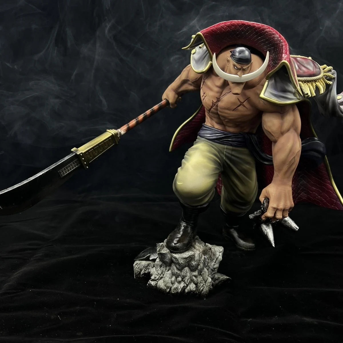 One Piece Whitebeard Edward Newgate Resin GK Figure - Luxury Anime Collectible Statue with Detailed Base Whole Body Sculpture