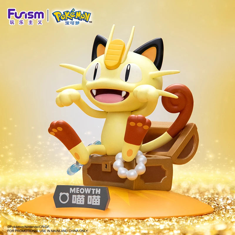 Anime Pokemon Action Figures Cute Meowth FUNISM Original Genuine Exquisite packaging Collect Model Ornaments Kid's Toys Gift