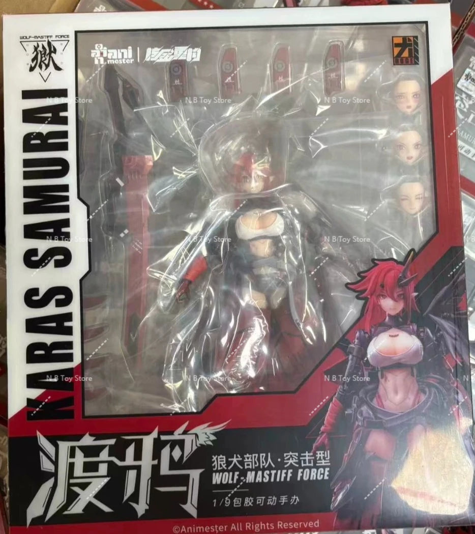 In Stock Animester Nuclear Gold Reconstruction 1/9 Wolf-Mastiff Force Karas Samurai Sexy Girl Doll Anime Figures Toys Models PVC