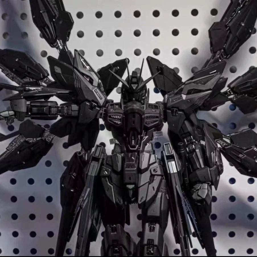 New Changlong 7701 Mgex Zgmf-X20a 1/100 Strike Freedom Black Assembly Model Kits Plastic Skeleton Kits Action Figure Gifts Toys