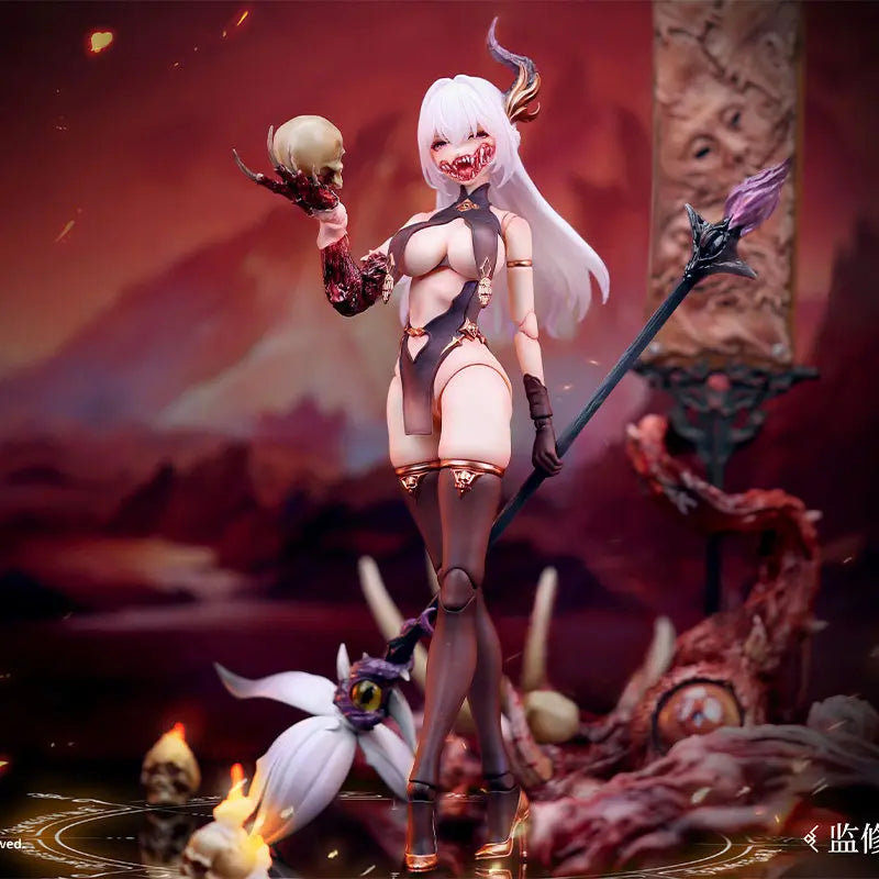 Original BearPanda Painted Skin Action Figure 1/12 Huaxia Gods and Ghosts Series Figurine Collectible Model Birthday Toys Gift