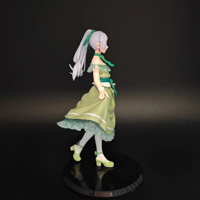 Frieren Beyond Journey's End Anime Figure Dress Style Elf Girl Statue Collectible Model Desktop Decor For Anime Fans Collection