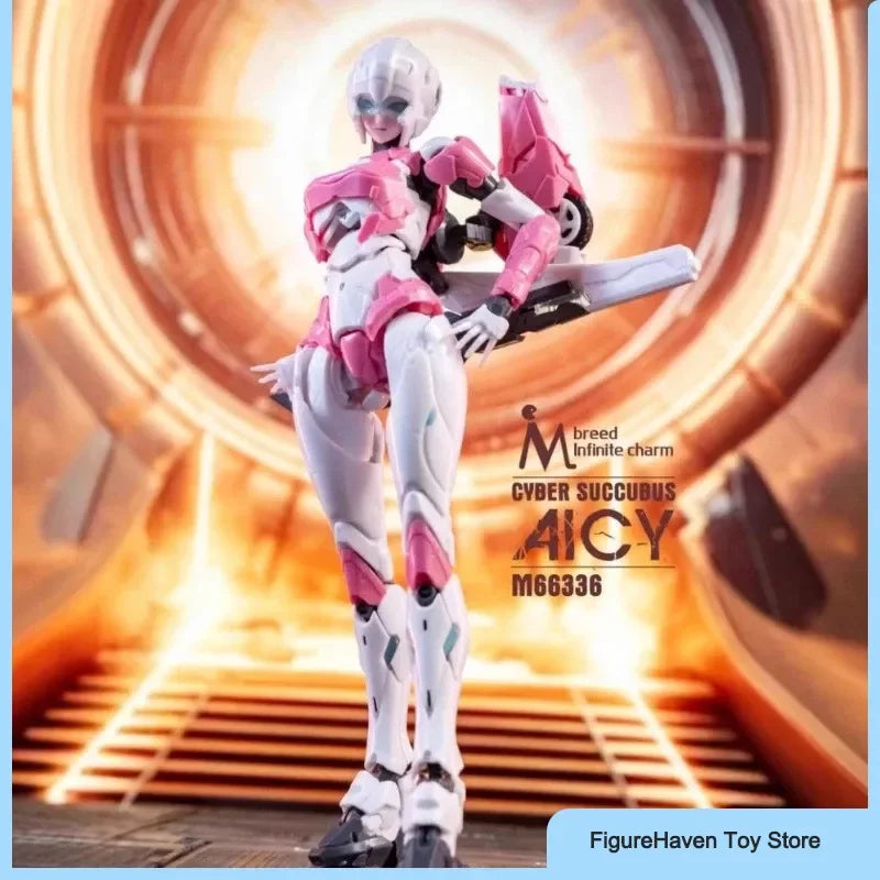 Meili Infinity M66336 17cm Arcee Transformer Assembly Model Kit  Doll Desktop Ornament Robot Toys Surprise Gifts Action Figures