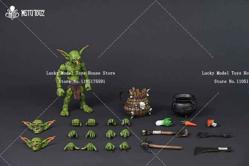 Metytoyz Adventure World 1/12 Forest Exploration Team Goblin Butcher Thief Warrior Mini 6inch Monster Action Figure Collection