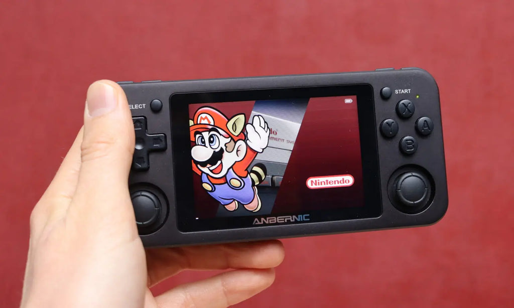 Original RG351M Game Console 3.5-inch IPS Screen 1GB+64GB Retro Handheld DS GB GBA GBC WSX MSX N64 SMD MAME Games WiFi Connect