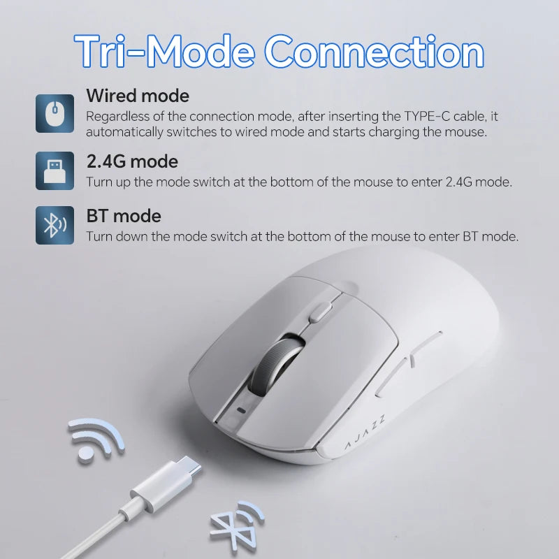 AJAZZ AJ139 V2 MC/AJ139PRO/AJ199 MC 2,4 GHz Wireless Gaming Maus PAW3311/PAW3395 Sensor 12000DPI/26000DPI Für PC Laptop Gamer