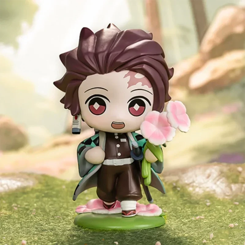Pop Mart Demon Slayer Birth Flower Series Blind Box Toys Kawaii Anime Action Figure Surprise Mystery Box Dolls Girls Gift