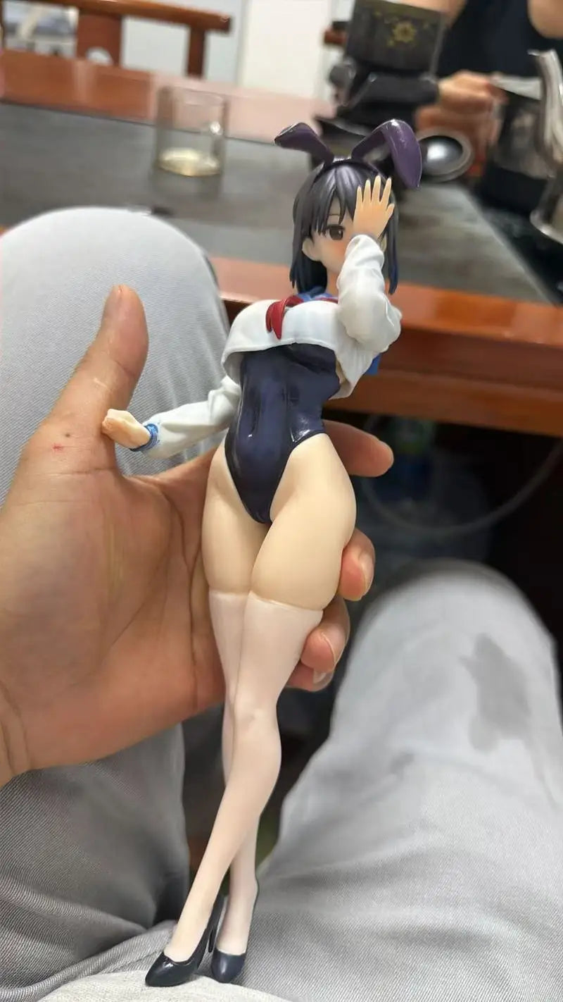 Anime Sexy Jk Bunny Girl Uniform Figure Beautiful Girl Desktop Ornament Computer Case Car Decor Collectible Model Gift For Adult