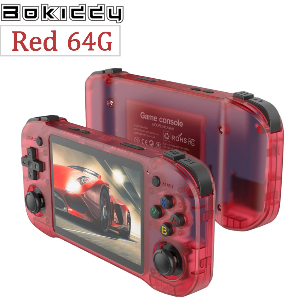BOKIDDY R46H Retro Handheld Console Classic Game 4.2 inch HD IPS Screen Portable Video Player MAX 128G 29K Game R36H Best Gift