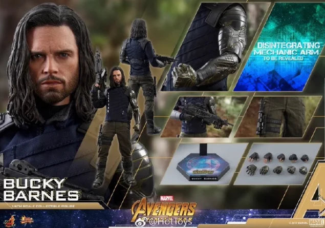 HOTTOYS HT MMS509 1/6 Collectible Winter Soldier 3.0 Avengers：Infinity War Antihero Full Set 12inch Action Figure Model Gifts