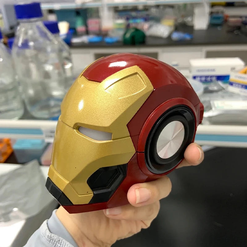 Anime Figure Bluetooth Speaker Iron Man Portable Cool Wireless Audio Bluetooth Speaker Boys Desktop Ornament Toys Birthday Gift
