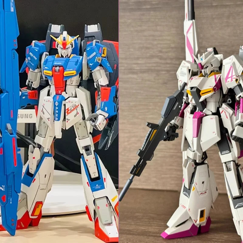 JMS HG 1/144 MSZ-006 ZETA Assembly Model Kit Action Figures Boys' Puzzle Toys Holiday Gifts Desktop Decoration Doll Collectible
