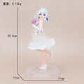 Anime Figure Statue Model Wedding Dress Dress Elaina Standing Scene PVC Desktop Toy Decoration